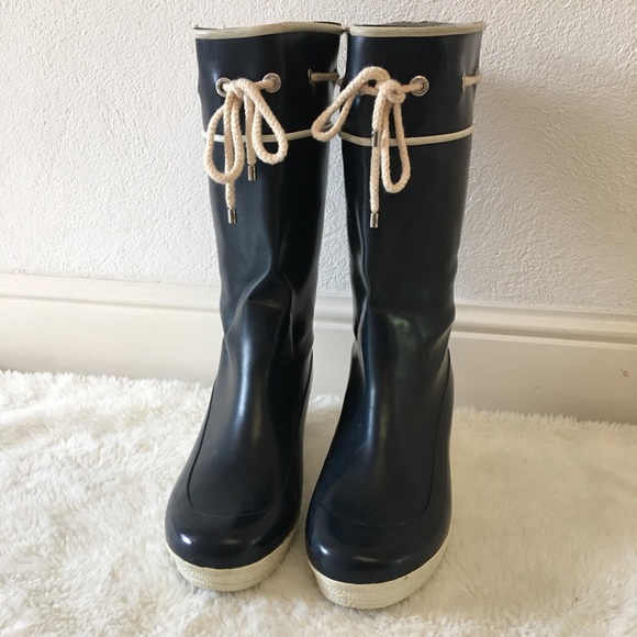 Sperry Shoes - Sperry Women’s Blue Waterproof Rubber Boots 10